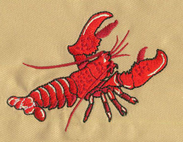 embroidery digitizing crab sample